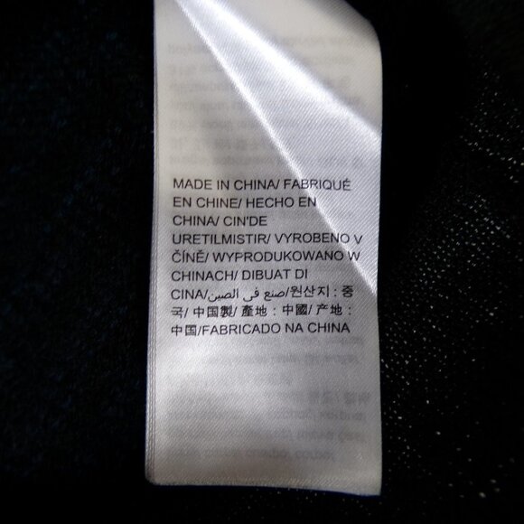 Calvin Klein Black/Blue Stripe Wool Blend Italian Yarn Sweater Size XL #51 - Picture 8 of 11